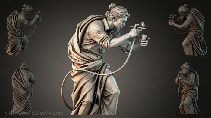 Статуэтки разные (STRI_005183) 3D модель для ЧПУ станка