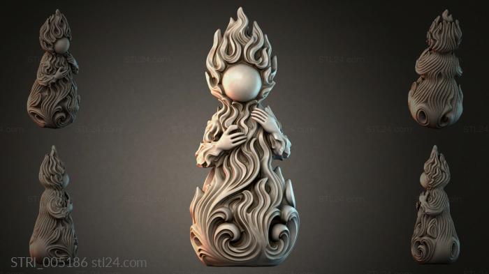 Статуэтки разные (STRI_005186) 3D модель для ЧПУ станка