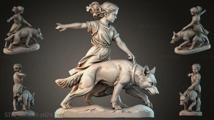 Статуэтки разные (STRI_005210) 3D модель для ЧПУ станка