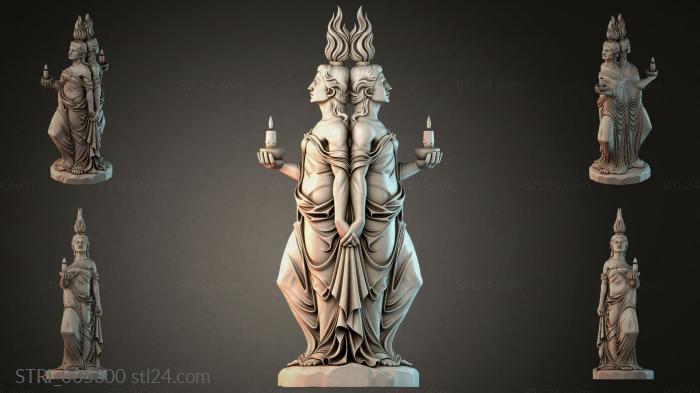 Статуэтки разные (STRI_005300) 3D модель для ЧПУ станка