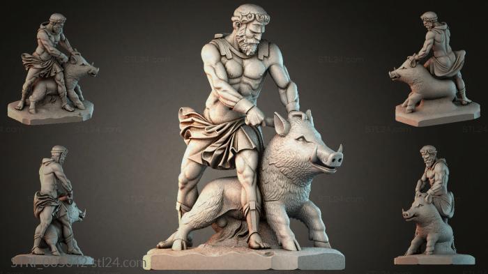Статуэтки разные (STRI_005342) 3D модель для ЧПУ станка