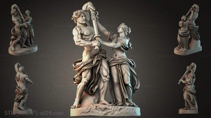 Статуэтки разные (STRI_005375) 3D модель для ЧПУ станка