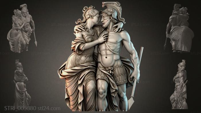 Статуэтки разные (STRI_005380) 3D модель для ЧПУ станка