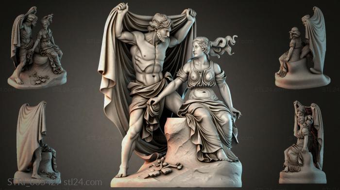 Статуэтки разные (STRI_005427) 3D модель для ЧПУ станка