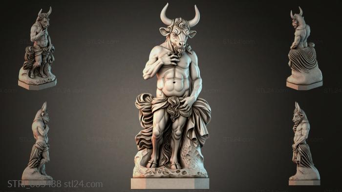 Статуэтки разные (STRI_005438) 3D модель для ЧПУ станка