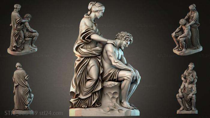 Статуэтки разные (STRI_005439) 3D модель для ЧПУ станка