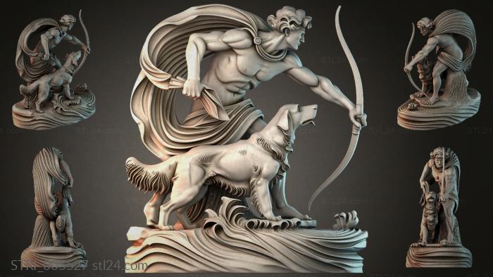 Статуэтки разные (STRI_005527) 3D модель для ЧПУ станка