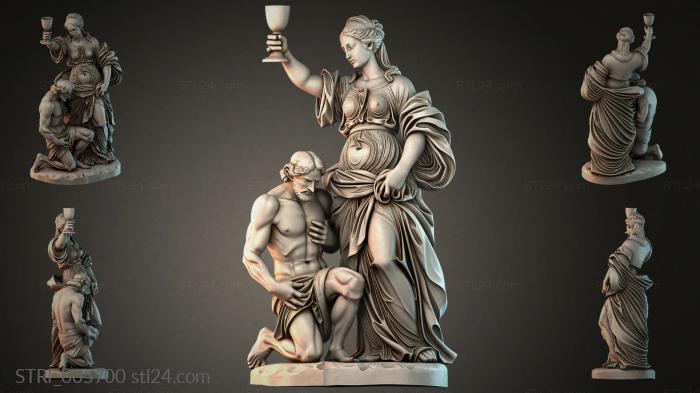 Статуэтки разные (STRI_005700) 3D модель для ЧПУ станка
