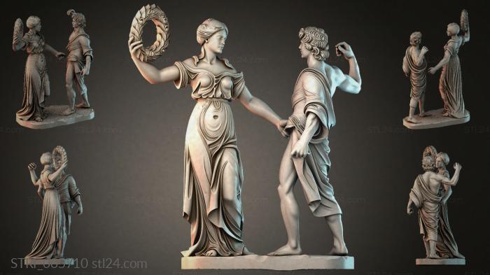 Статуэтки разные (STRI_005710) 3D модель для ЧПУ станка