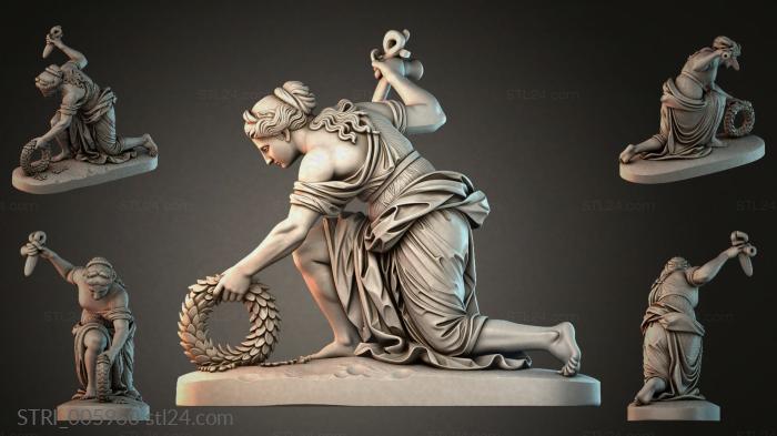 Статуэтки разные (STRI_005960) 3D модель для ЧПУ станка