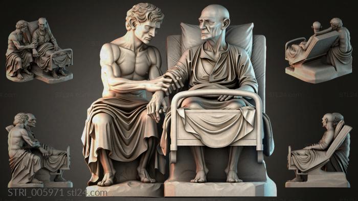 Статуэтки разные (STRI_005971) 3D модель для ЧПУ станка