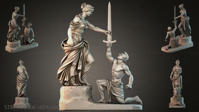 Статуэтки разные (STRI_006006) 3D модель для ЧПУ станка