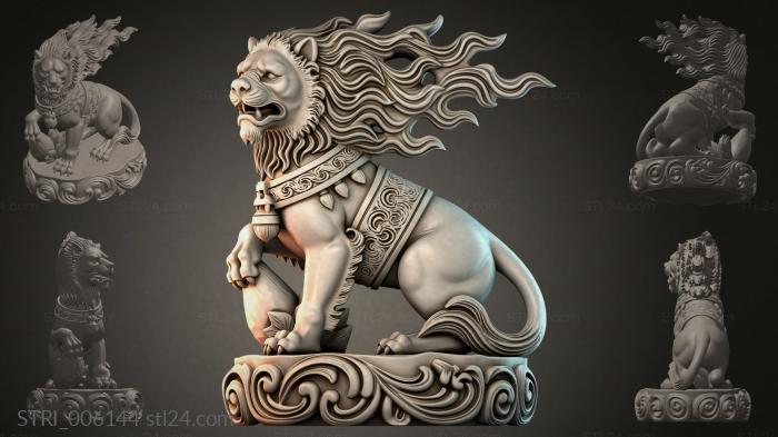 Статуэтки разные (STRI_006144) 3D модель для ЧПУ станка