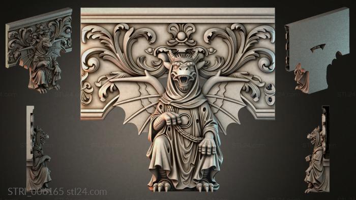 Статуэтки разные (STRI_006165) 3D модель для ЧПУ станка