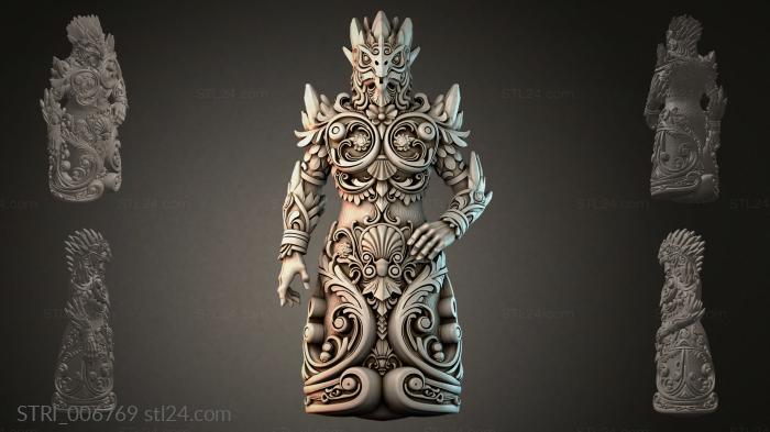 Статуэтки разные (STRI_006769) 3D модель для ЧПУ станка