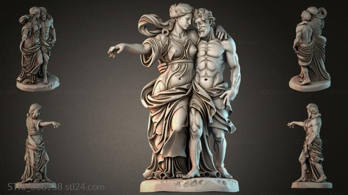 Статуэтки разные (STRI_006938) 3D модель для ЧПУ станка