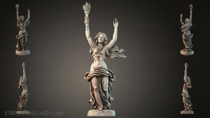 Статуэтки разные (STRI_006962) 3D модель для ЧПУ станка