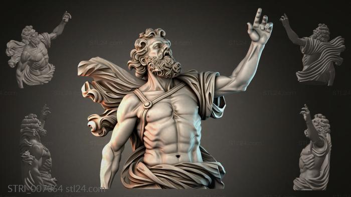 Статуэтки разные (STRI_007064) 3D модель для ЧПУ станка