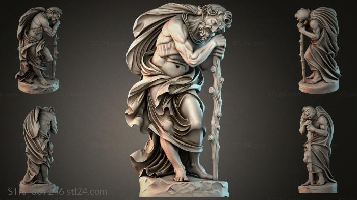 Статуэтки разные (STRI_007246) 3D модель для ЧПУ станка