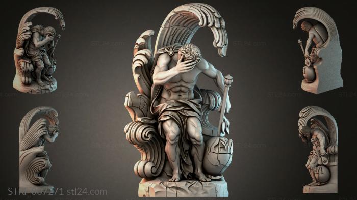 Статуэтки разные (STRI_007271) 3D модель для ЧПУ станка