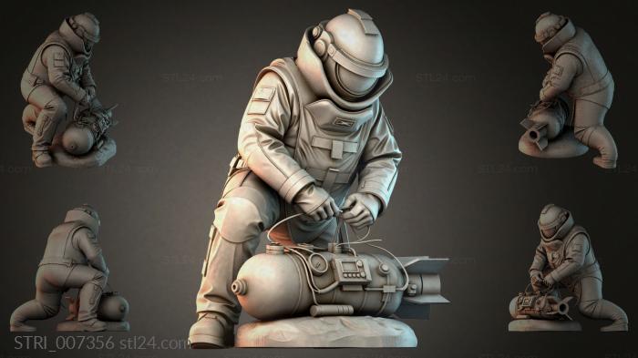 Статуэтки разные (STRI_007356) 3D модель для ЧПУ станка
