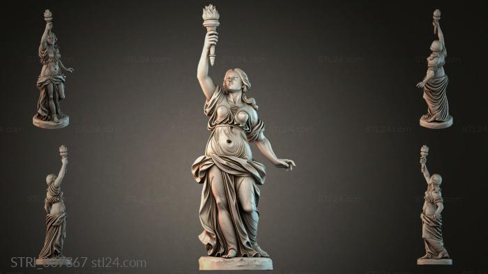 Статуэтки разные (STRI_007367) 3D модель для ЧПУ станка