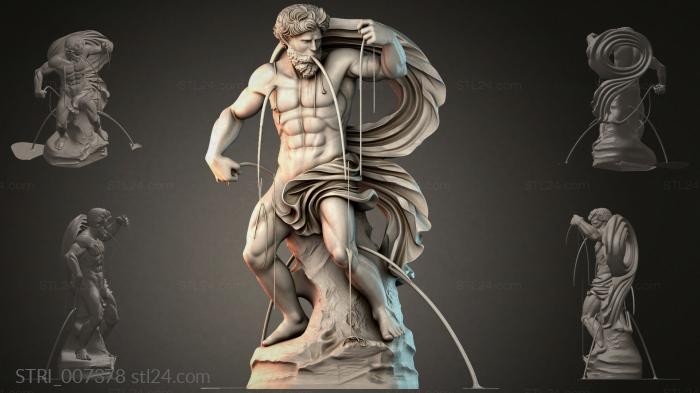 Статуэтки разные (STRI_007378) 3D модель для ЧПУ станка
