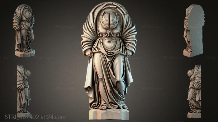 Статуэтки разные (STRI_007402) 3D модель для ЧПУ станка