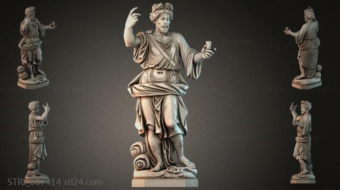 Статуэтки разные (STRI_007414) 3D модель для ЧПУ станка