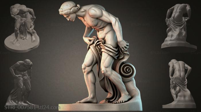 Статуэтки разные (STRI_007581) 3D модель для ЧПУ станка