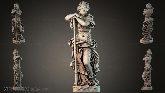 Статуэтки разные (STRI_007595) 3D модель для ЧПУ станка