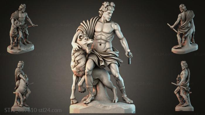 Статуэтки разные (STRI_007610) 3D модель для ЧПУ станка