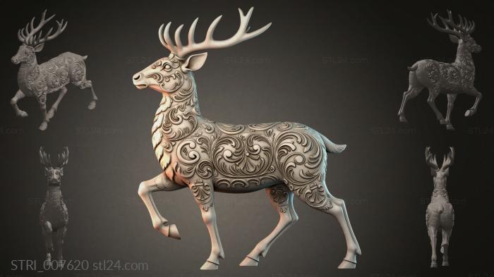 Статуэтки разные (STRI_007620) 3D модель для ЧПУ станка