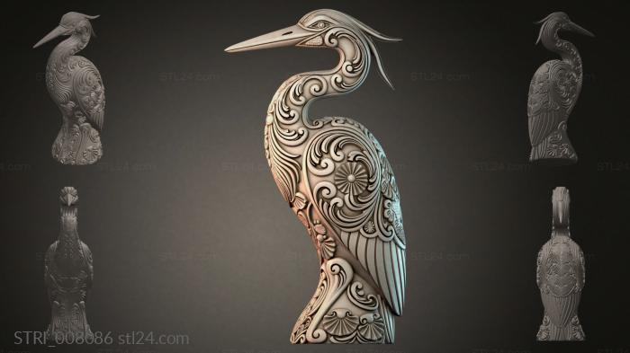 Статуэтки разные (STRI_008086) 3D модель для ЧПУ станка