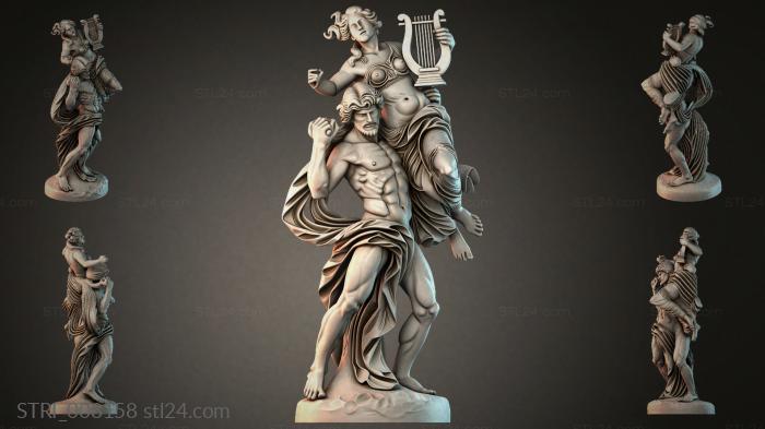 Статуэтки разные (STRI_008158) 3D модель для ЧПУ станка
