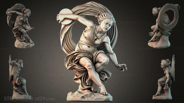 Статуэтки разные (STRI_008240) 3D модель для ЧПУ станка