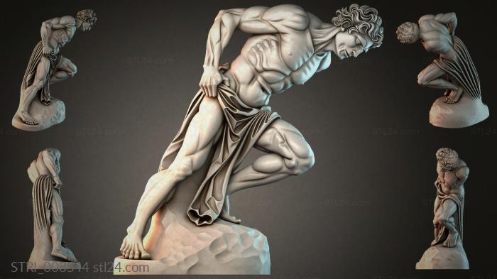 Статуэтки разные (STRI_008544) 3D модель для ЧПУ станка