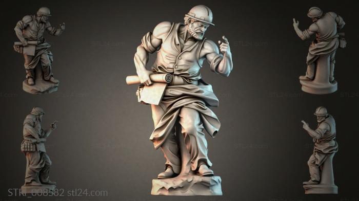 Статуэтки разные (STRI_008582) 3D модель для ЧПУ станка
