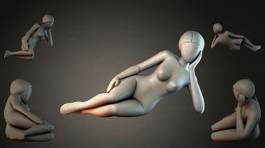 Various figurines STRI_008644 3d model