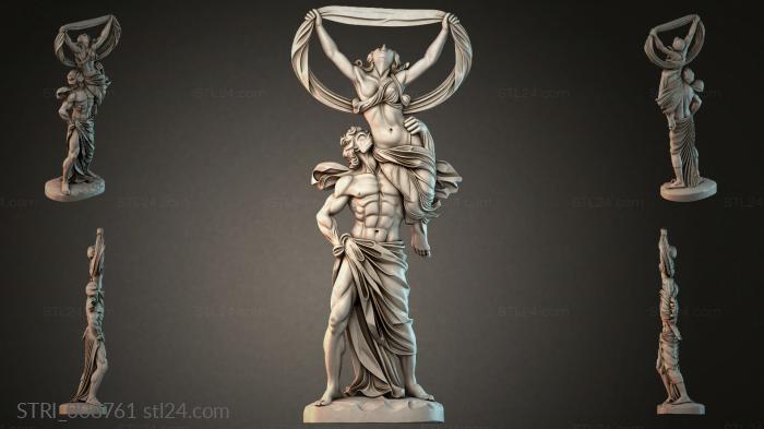 Статуэтки разные (STRI_008761) 3D модель для ЧПУ станка