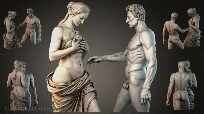 Статуэтки разные (STRI_008794) 3D модель для ЧПУ станка