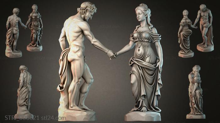 Статуэтки разные (STRI_008821) 3D модель для ЧПУ станка