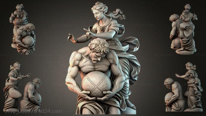 Статуэтки разные (STRI_008973) 3D модель для ЧПУ станка