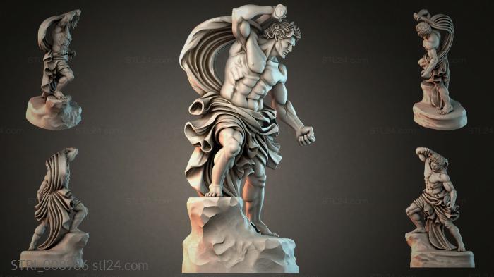 Статуэтки разные (STRI_008986) 3D модель для ЧПУ станка