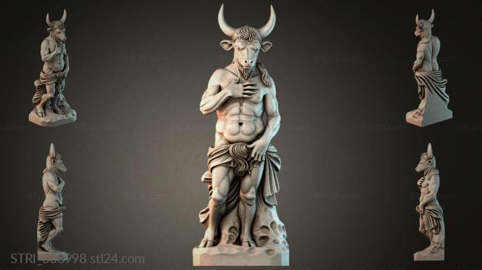 Статуэтки разные (STRI_008998) 3D модель для ЧПУ станка
