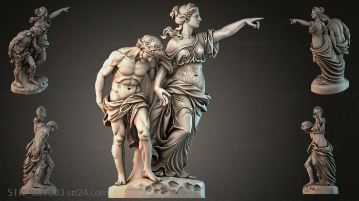 Статуэтки разные (STRI_009003) 3D модель для ЧПУ станка