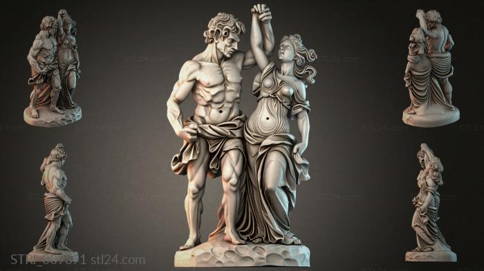 Статуэтки разные (STRI_009391) 3D модель для ЧПУ станка