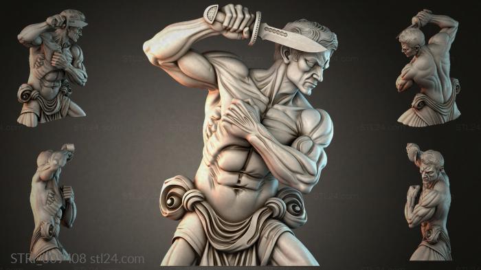 Статуэтки разные (STRI_009408) 3D модель для ЧПУ станка