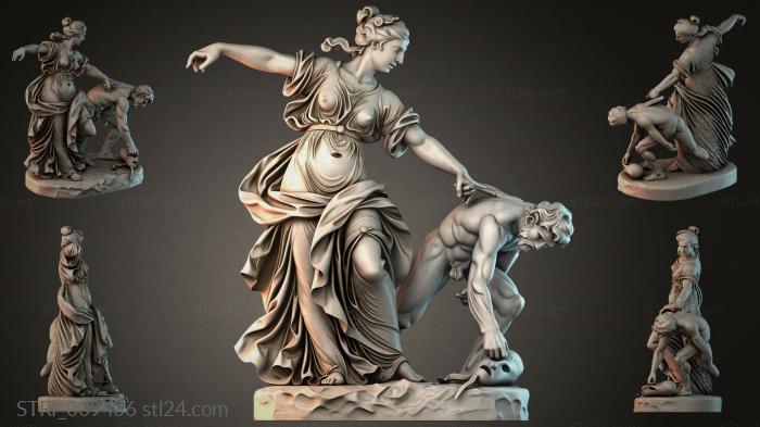 Статуэтки разные (STRI_009436) 3D модель для ЧПУ станка