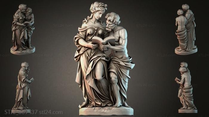 Статуэтки разные (STRI_009437) 3D модель для ЧПУ станка